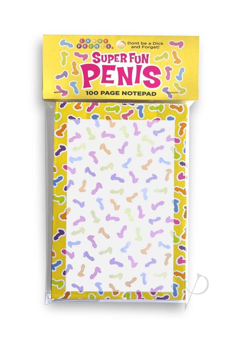 Super Fun Penis Notepad
