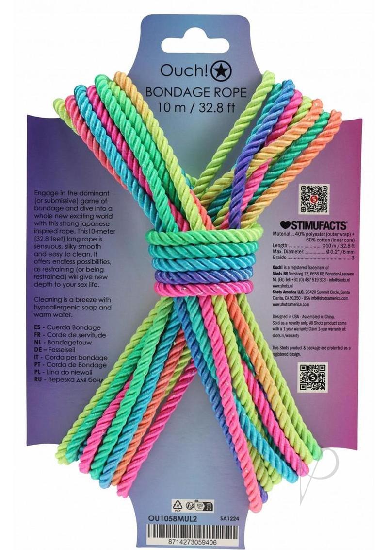 Ouch Bondage Rope 10 Meter Multicolor