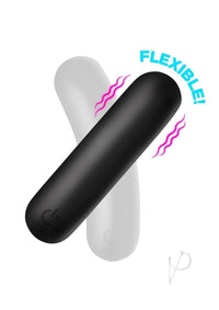 Bg Flexible Silicone Bullet Blk
