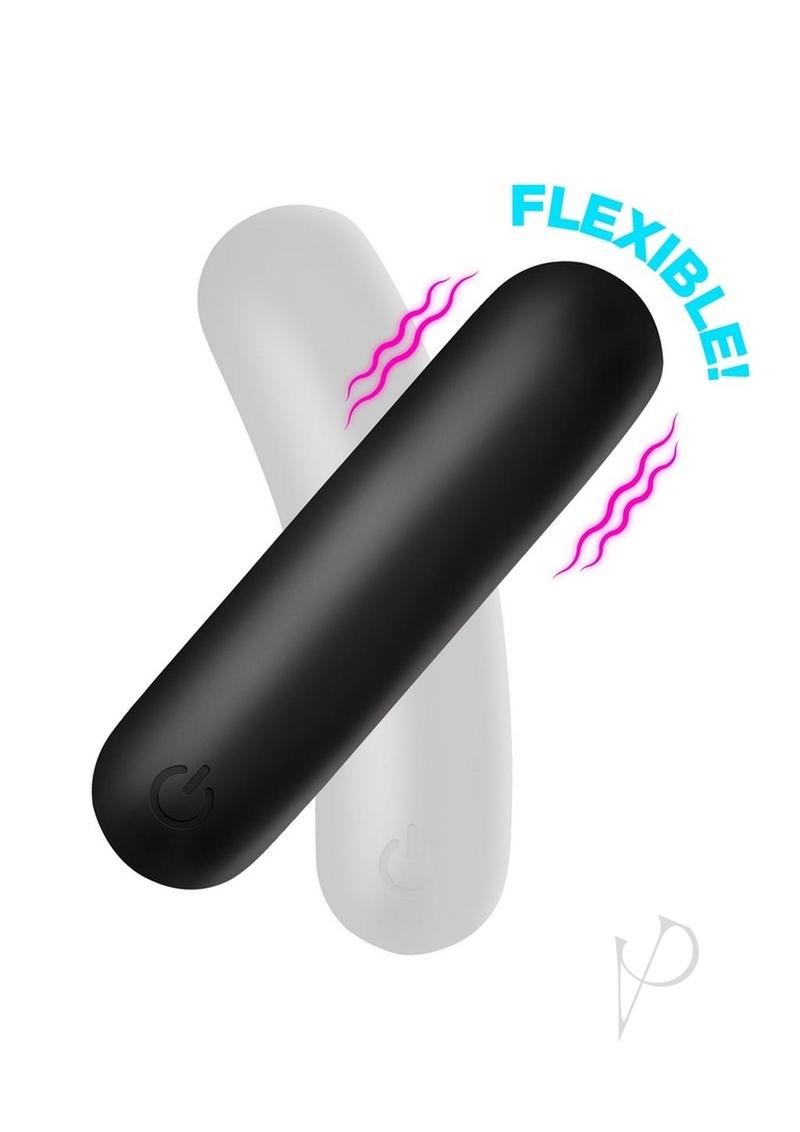 Bg Flexible Silicone Bullet Blk