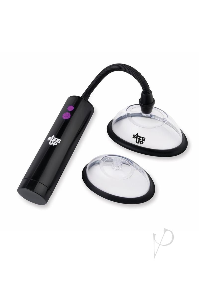 Su Recharge Pussy Pump Two Chambers Blk