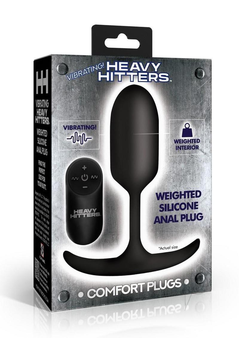 Vibrating Weight Silicone Plug Blk
