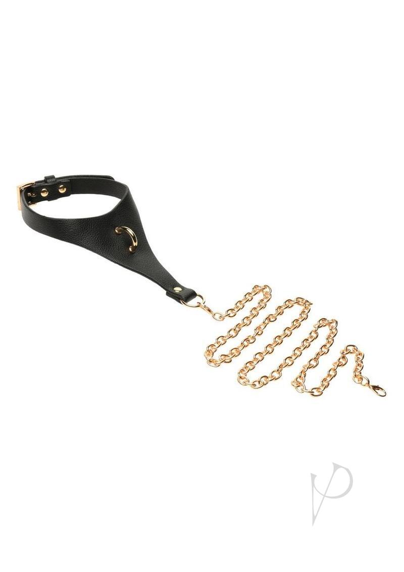 Ms Captivate Collar Body Chain Blk