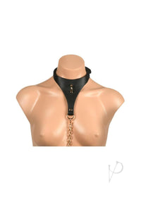 Ms Captivate Collar Body Chain Blk