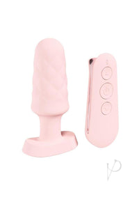 Loveline Velvet Plug Remote Pink
