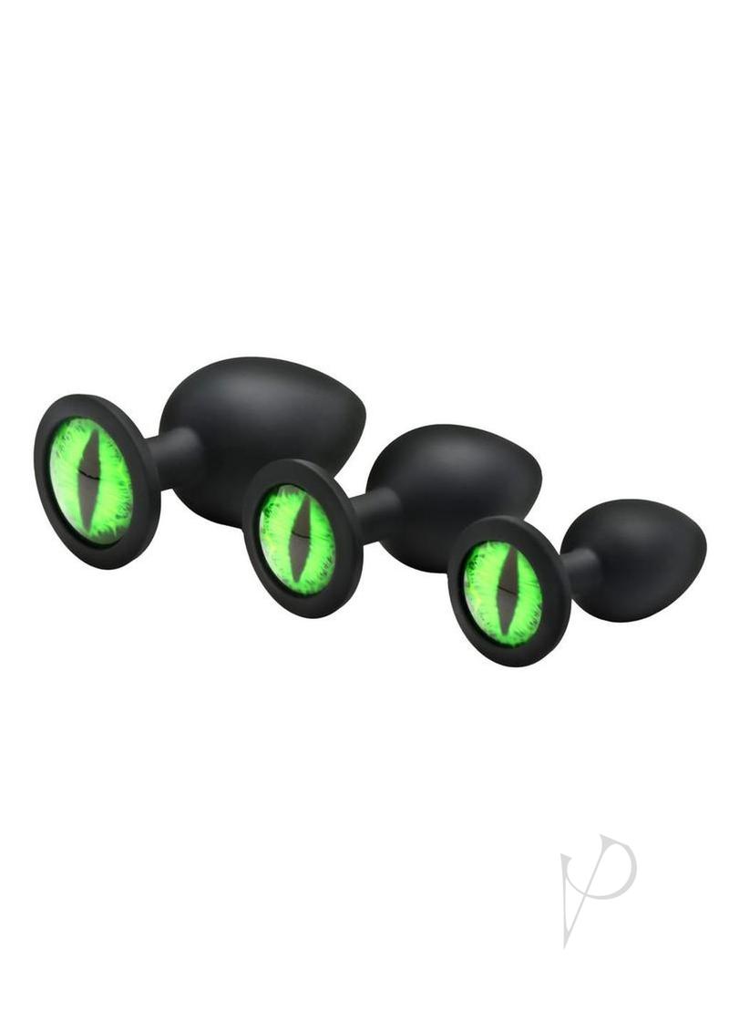 Creature Cock Green Eye Plug Set 3pc