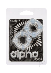 Alpha Silicone Double Stacker Clear