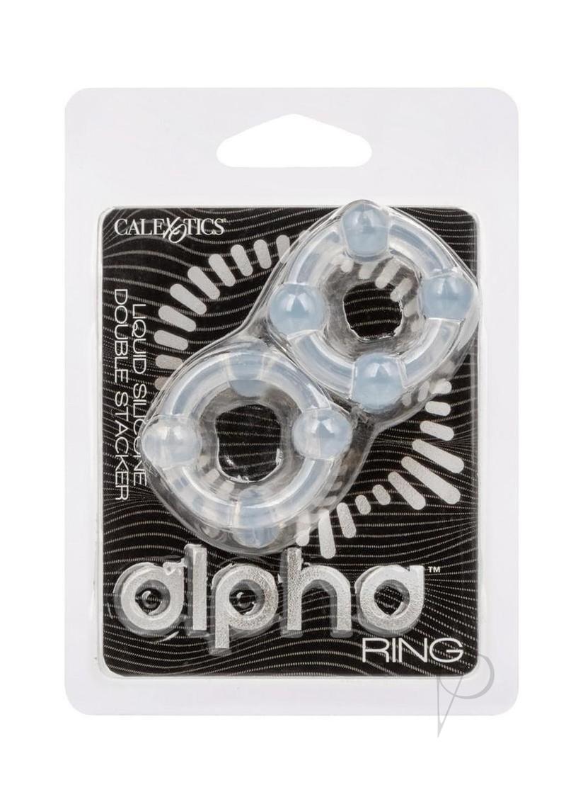 Alpha Silicone Double Stacker Clear