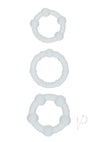 Alpha Silicone Beaded Rings Clear