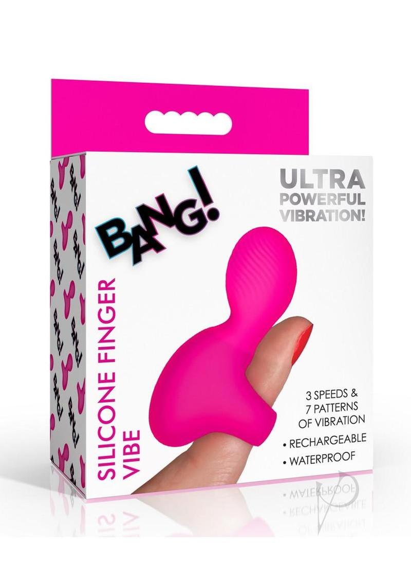 Bang Silicone Finger Vibe Pink