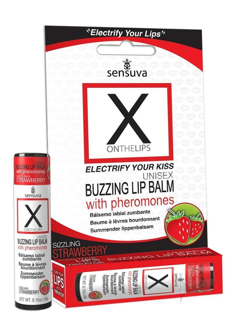 X On The Lips Buzzing Strawberry