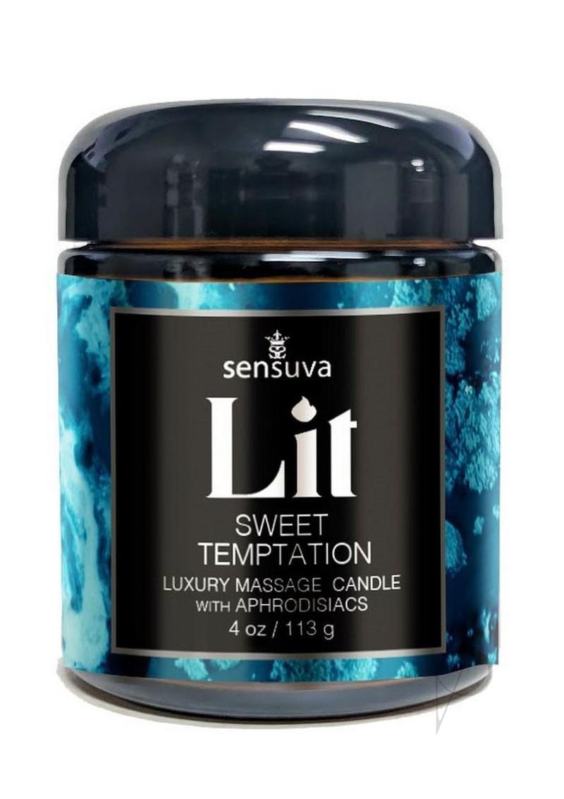 Lit Sweet Temptation Massage Candle 4oz
