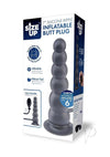 Su Ripple Inflate Butt Plug 7 Blk