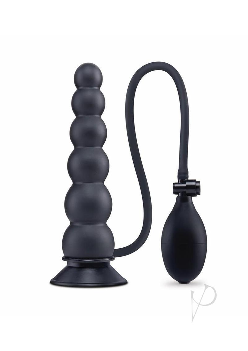 Su Ripple Inflate Butt Plug 7 Blk