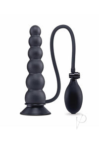 Su Ripple Inflate Butt Plug 7 Blk