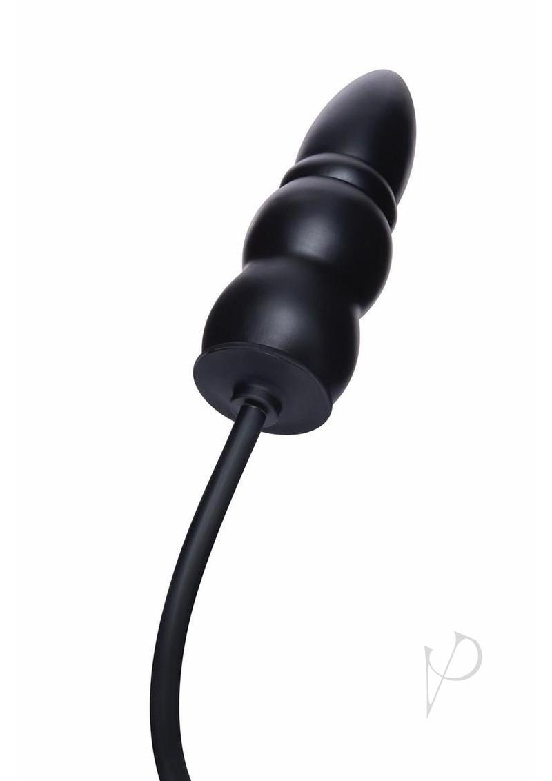 Su Ripple Inflate Butt Plug 5.5 Blk