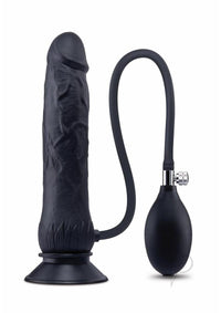 Su Ripple Inflate Dildo 7.5 Blk