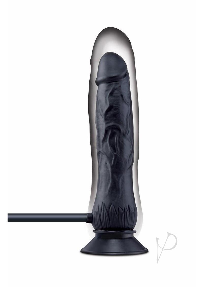 Su Ripple Inflate Dildo 7.5 Blk