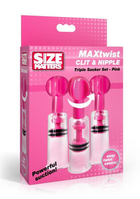Size Matter Maxtwist Clit Nipple Set Pnk