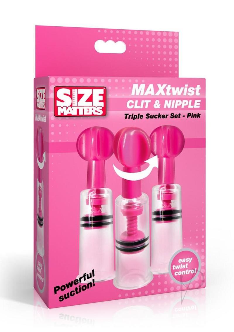 Size Matter Maxtwist Clit Nipple Set Pnk
