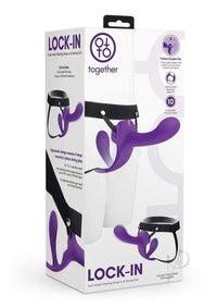 Lock In Dual End Vibe Strap-on Set Pur