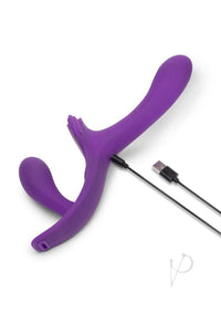 Lock In Dual End Vibe Strap-on Set Pur