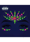 Vibe Neon Face Jewel Sticker Glitter 2pk