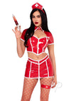 Red Alert Nurse Costume 4pc Red Sm
