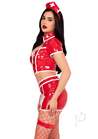 Red Alert Nurse Costume 4pc Red Sm