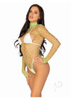 Fence Net Snap Crotch Sleeve Suit Os Grn