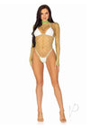 Fence Net Snap Crotch Sleeve Suit Os Grn