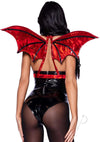 Iridescent Devil Wing Harness Os Red