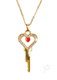 Ms Possession Chastity Key Necklace Gld