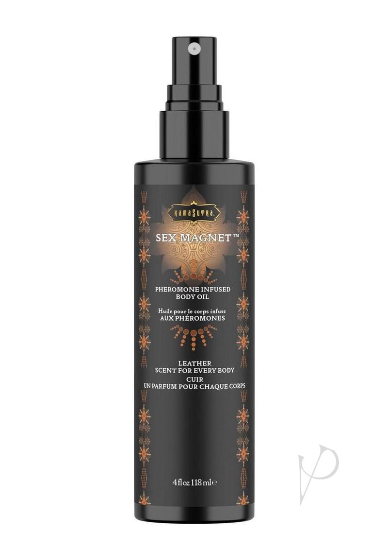 Sex Magnet Body Oil Spray 4oz Leather