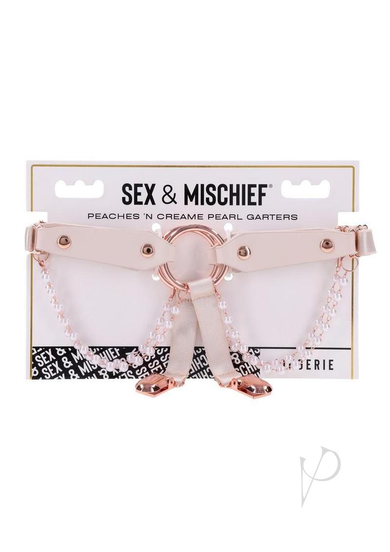 Sandm Peaches N Creame Pearl Garters