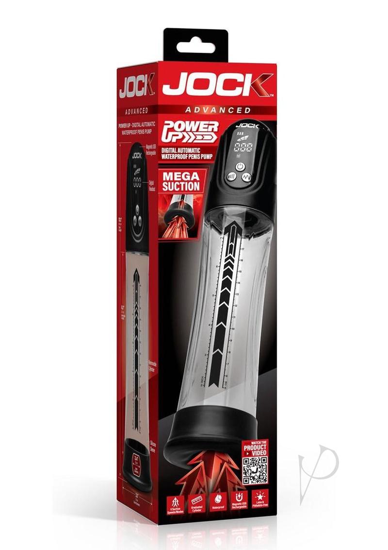 Jock Power Up Digital Penis Pump Blk