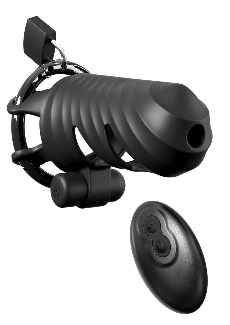 Fantasy Cringz Remote Cock Block Blk