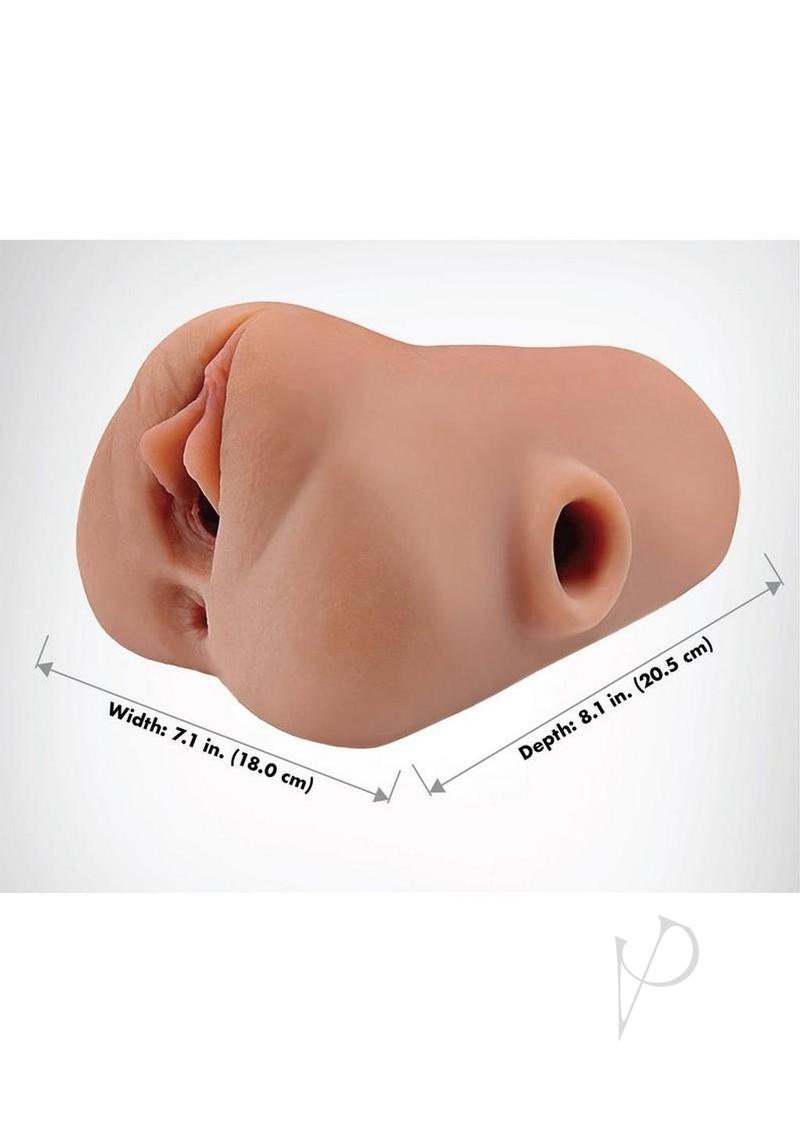 Pdx Plus Dbl Pounder Vibe Stroker Brn