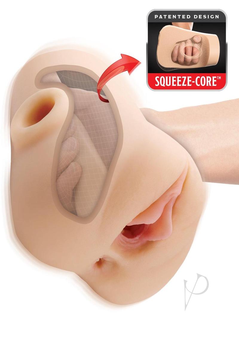 Pdx Plus Dbl Pounder Vibe Stroker Light