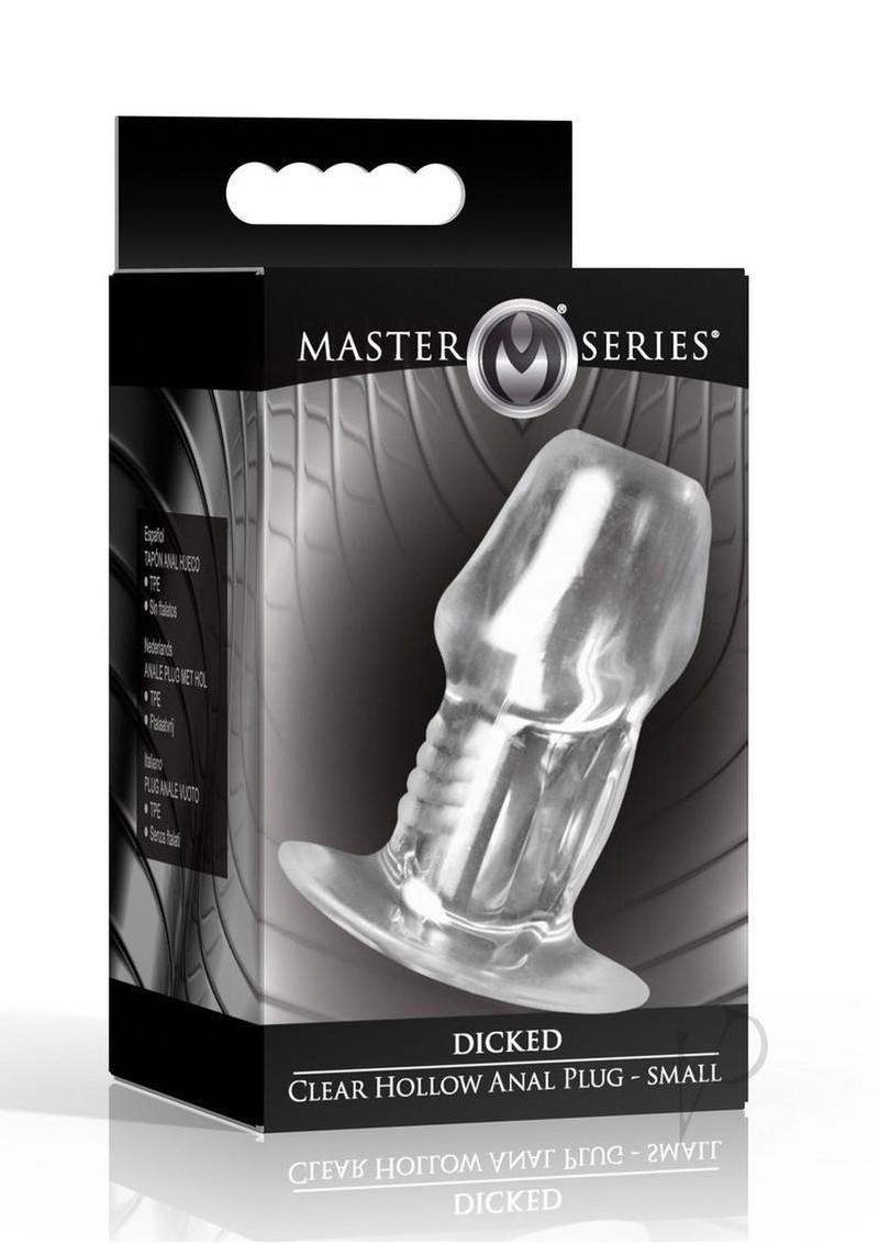 Ms Dicked Clear Hollow Plug Sm
