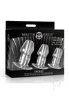 Ms Dicked Clear Hollow Plug 3pc Set
