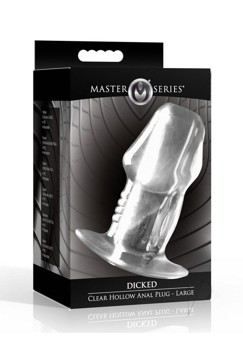 Ms Dicked Clear Hollow Plug Lg