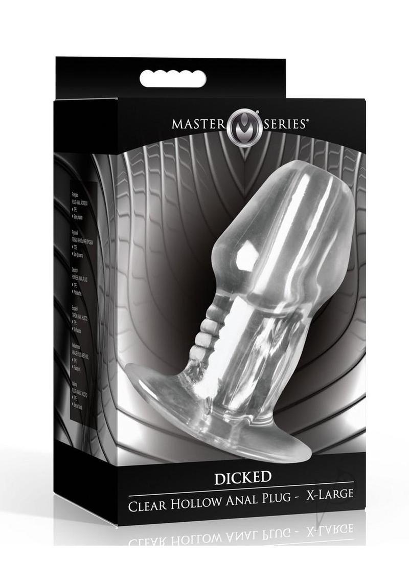 Ms Dicked Clear Hollow Plug Xl