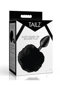 Tailz Fluffy Bunny Tail Plug Blk