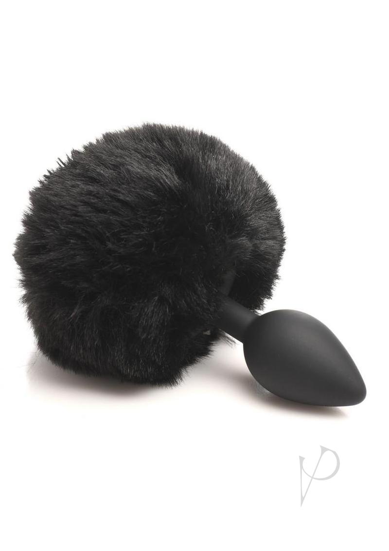 Tailz Fluffy Bunny Tail Plug Blk