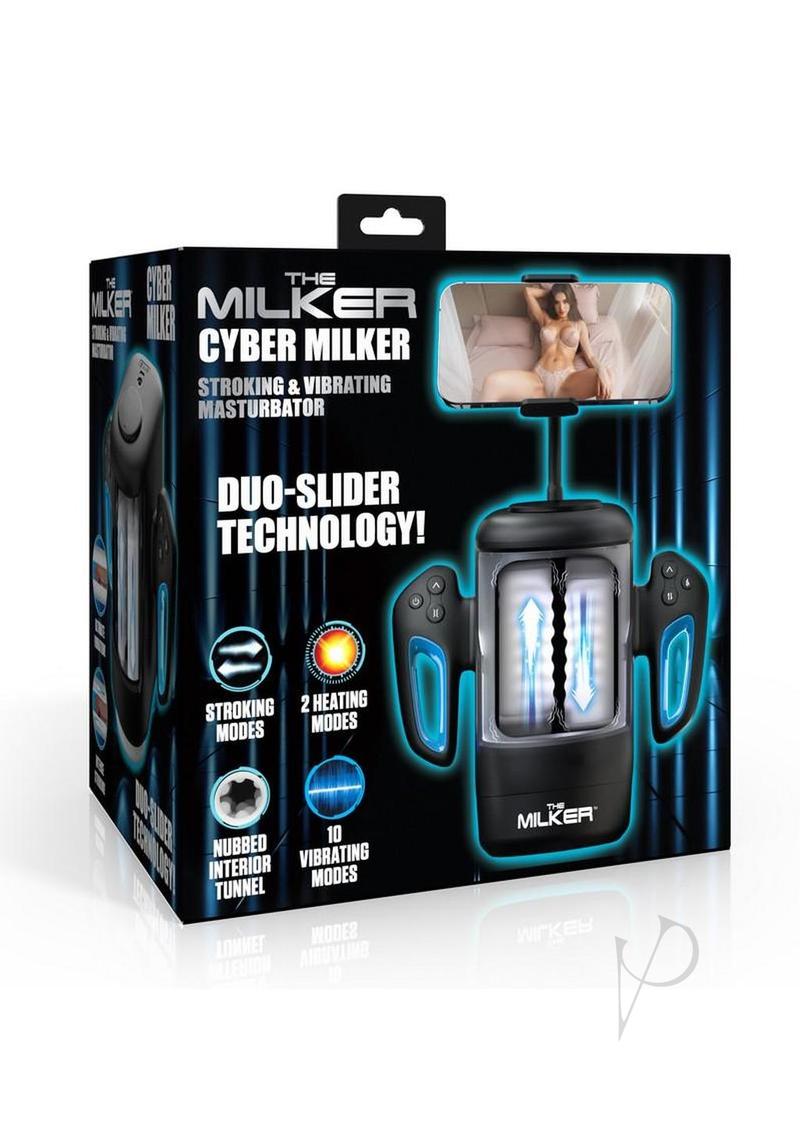 Cyber Milker Stroke Vibe Masturbator Blk