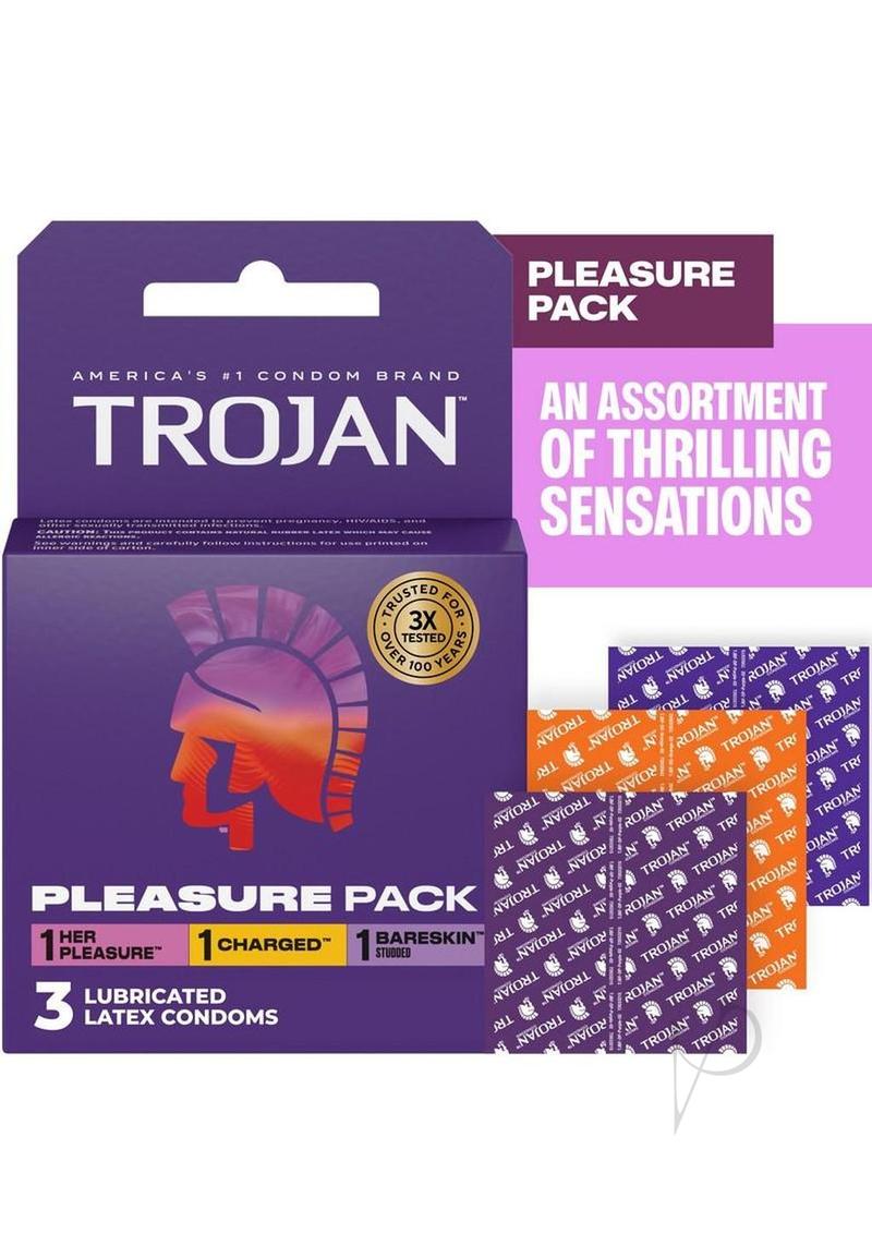 Trojan Pleasure Pack 3ct