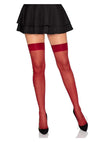 Spandex Thigh Highs Rose Side Os Red