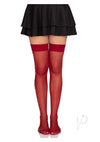 Spandex Thigh Highs Rose Side Os Red