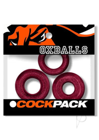 Cockpack Multi  cockring 3pk Cherry Lips